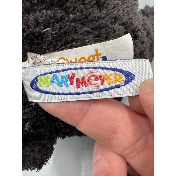 Mary Meyer Sweet Rascals Black Bear Floppy Plush In Scarf 8” Stuffed Animal - Picture 9 of 10